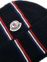 Moncler Muts met logopatch Blauw - Thumbnail 2