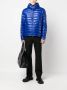 Moncler Donsjack met logopatch Blauw - Thumbnail 2