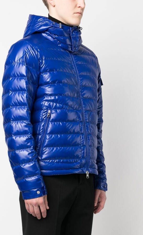 Moncler Donsjack met logopatch Blauw