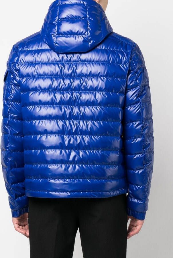 Moncler Donsjack met logopatch Blauw