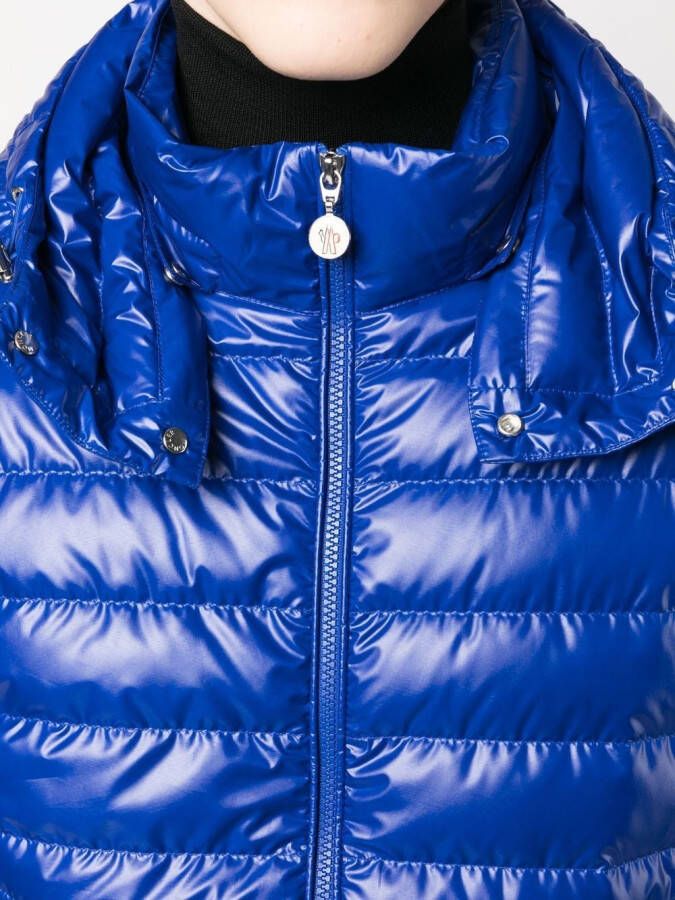 Moncler Donsjack met logopatch Blauw