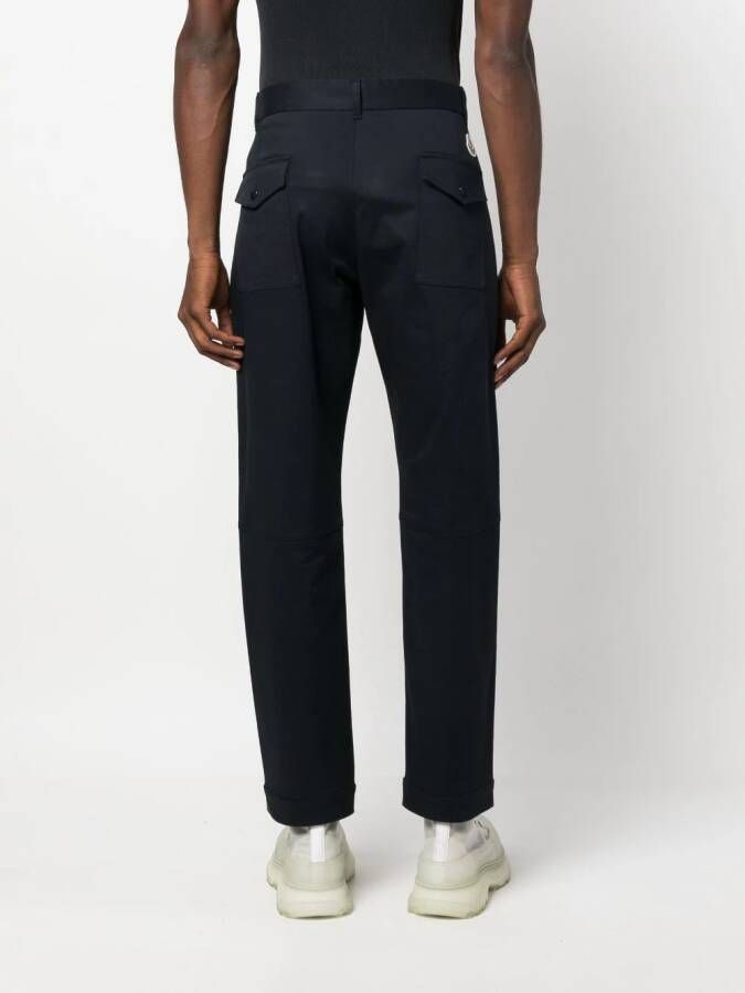 Moncler Broek met logopatch Blauw