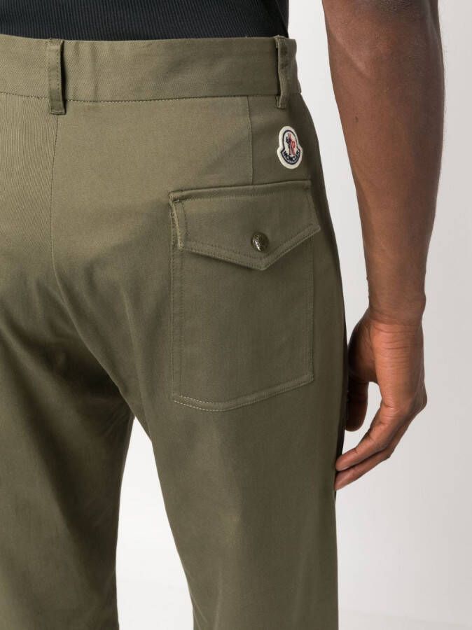 Moncler Broek met logopatch Groen