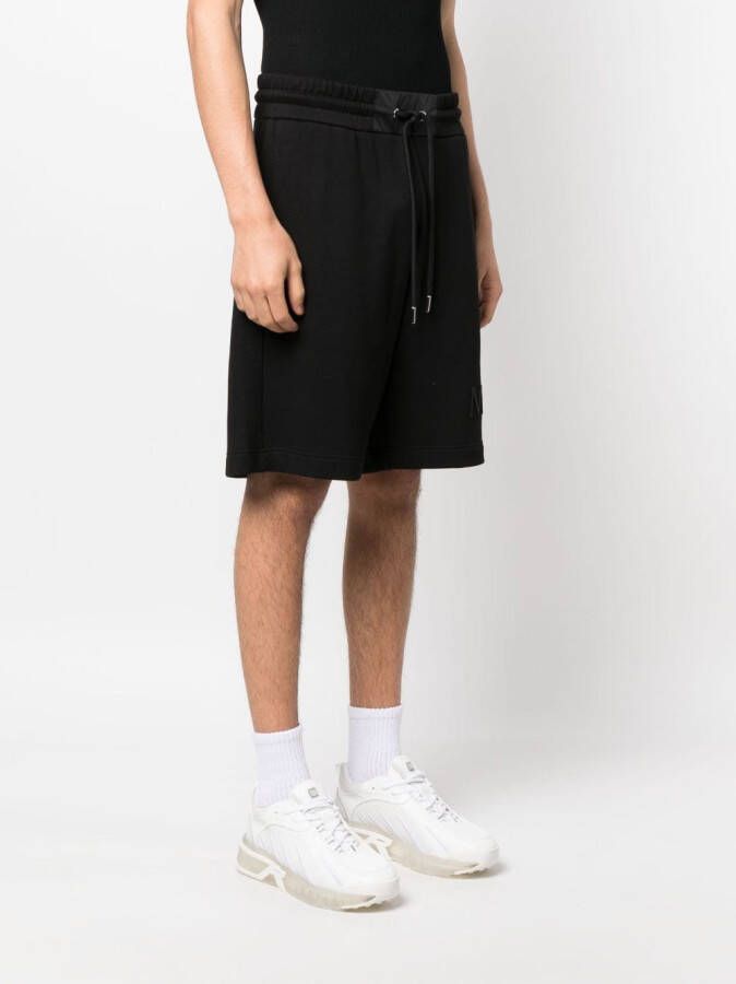 Moncler Trainingsshorts met geborduurd logo Zwart