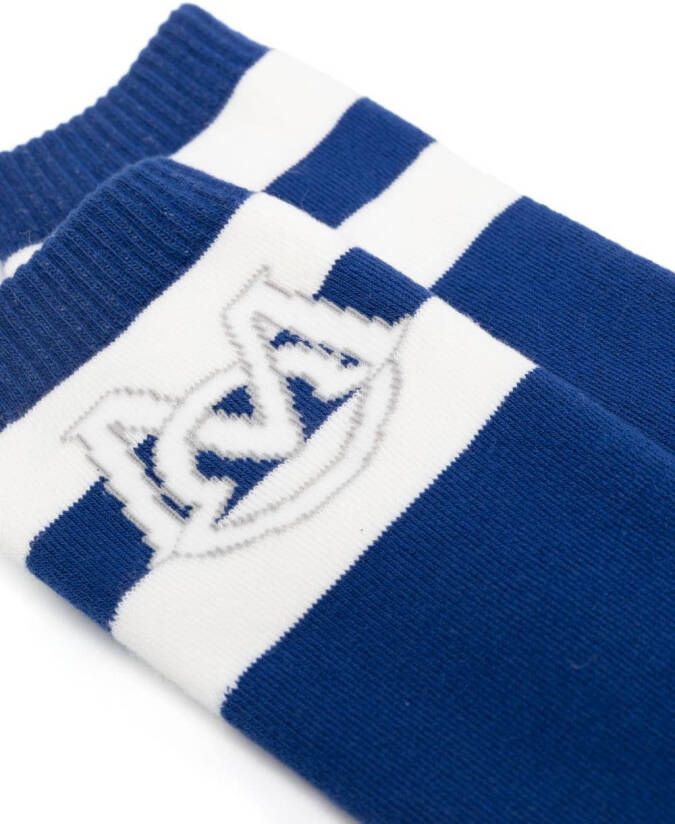 Moncler Sokken met logoprint Blauw