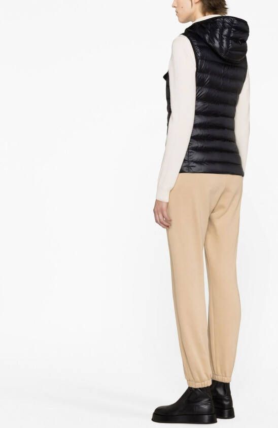 Moncler Bodywarmer met logoprint Zwart