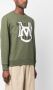 Moncler Sweater met logoprint Groen - Thumbnail 3