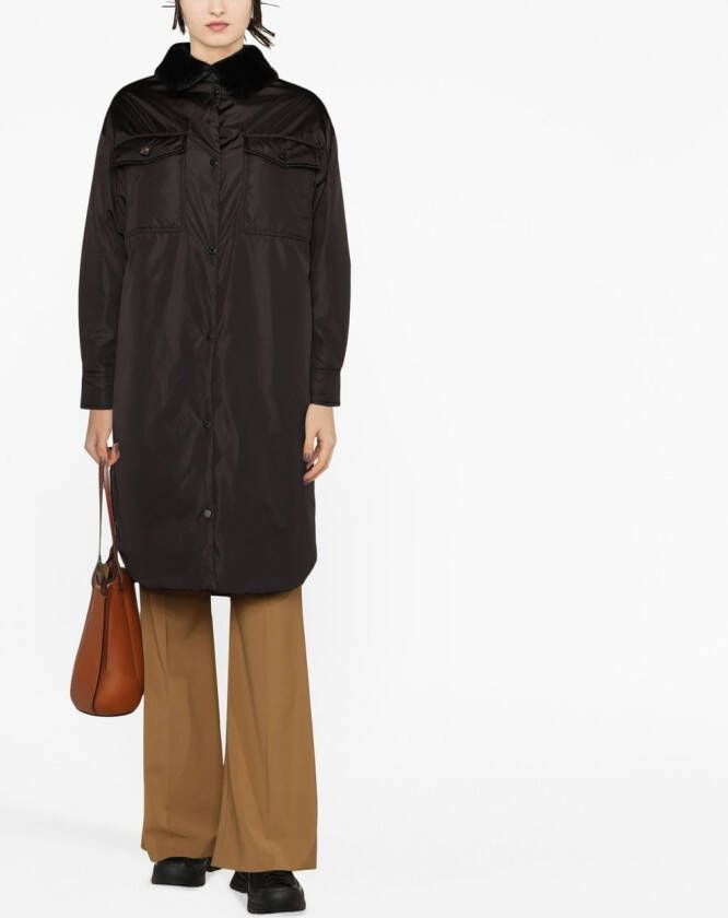 Moncler Lange jas Zwart
