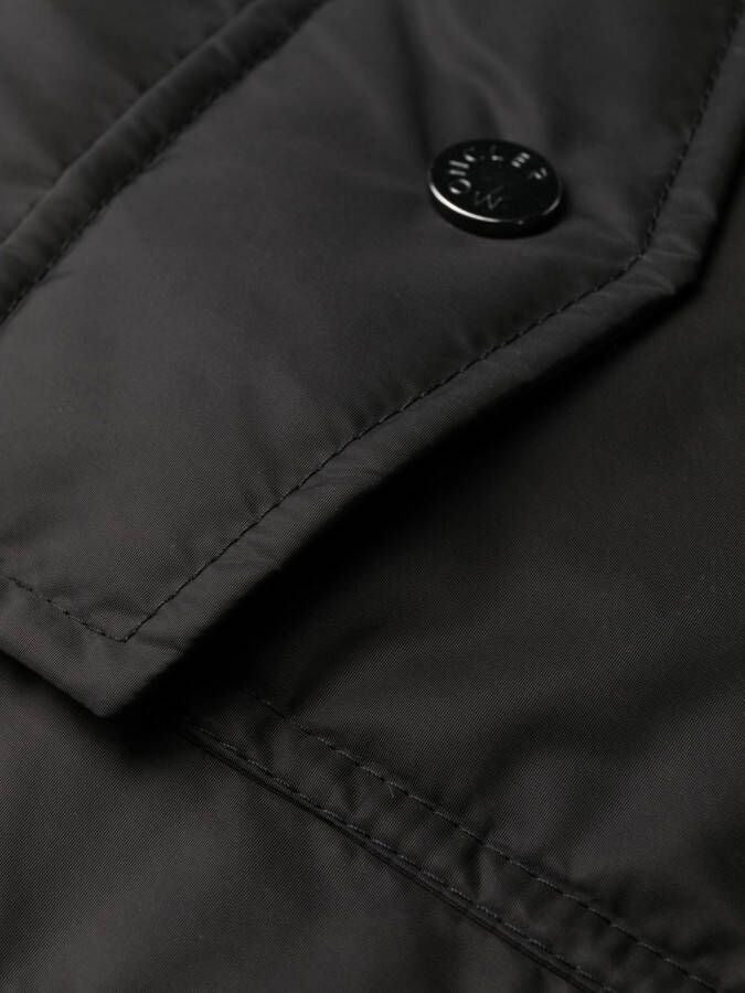 Moncler Lange jas Zwart