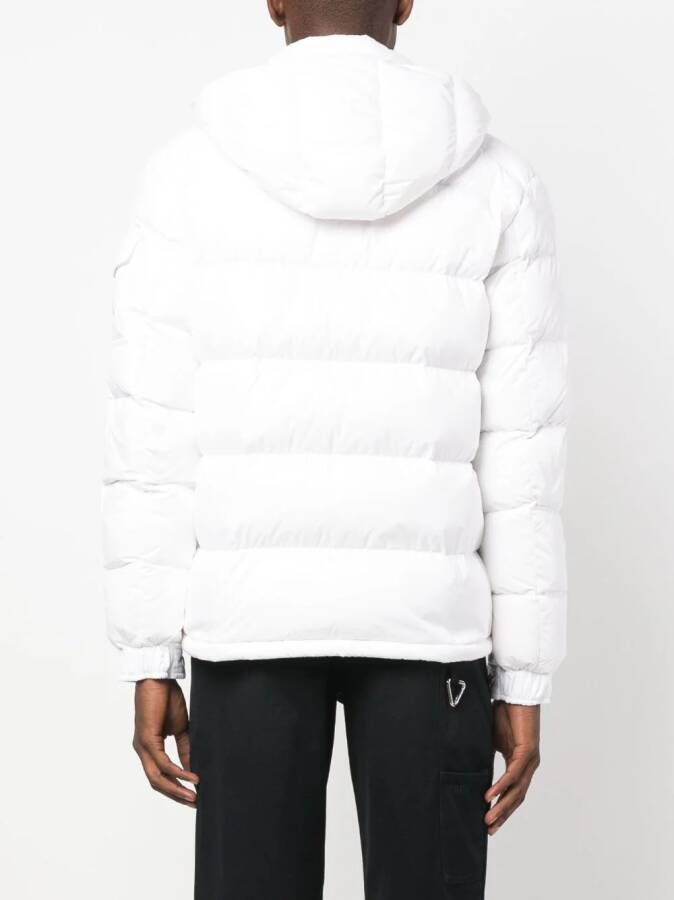 Moncler Donsjack met capuchon Wit