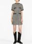 Moncler Mini-jurk met pied-de-poule print Wit - Thumbnail 1