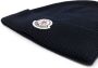 Moncler Muts met logopatch Blauw - Thumbnail 2
