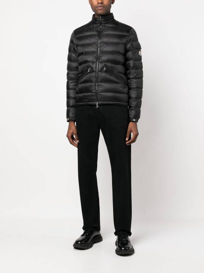 Moncler Donsjack met rits Zwart