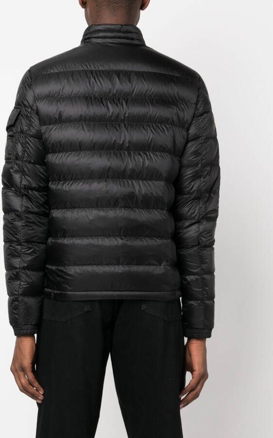 Moncler Donsjack met rits Zwart