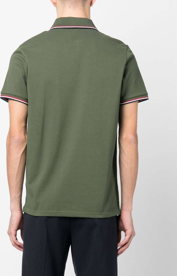 Moncler Poloshirt met logopatch Groen