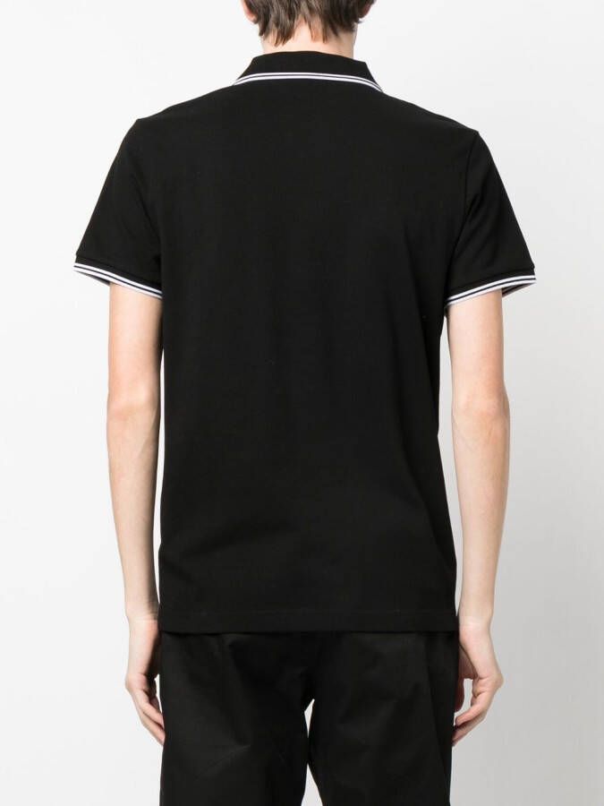 Moncler Poloshirt met logopatch Zwart