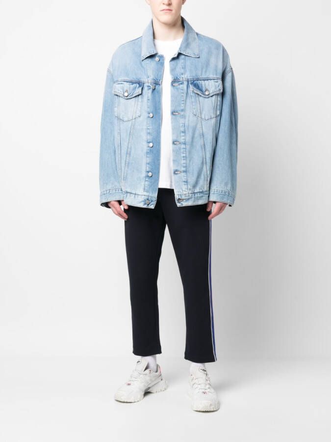 Moncler Trainingsbroek met logopatch Blauw