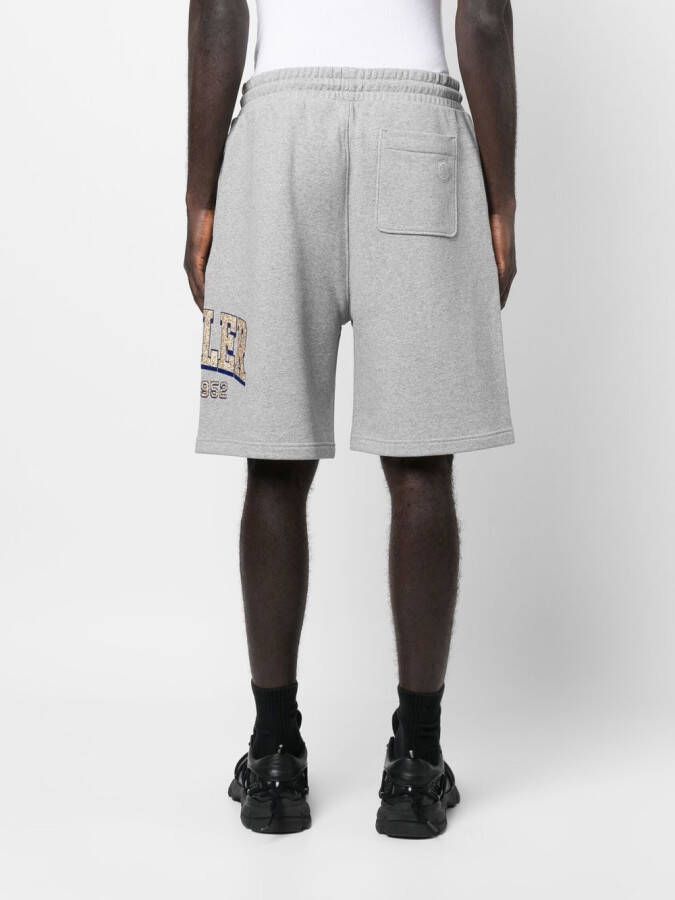Moncler Shorts met logoprint Grijs