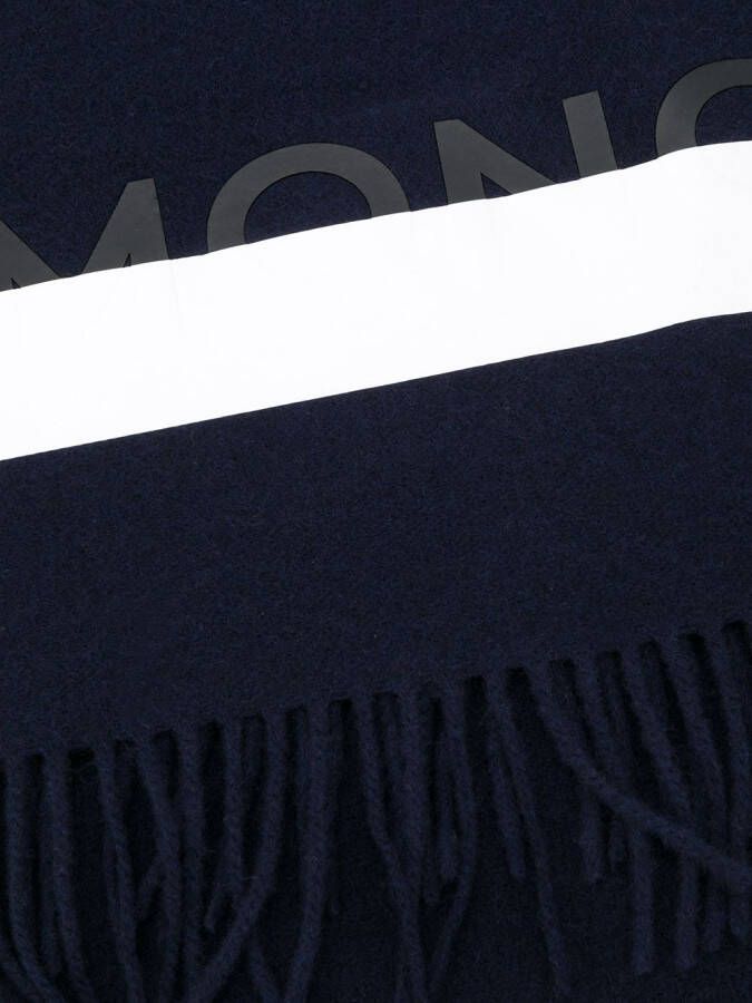 Moncler Sjaal met print Blauw