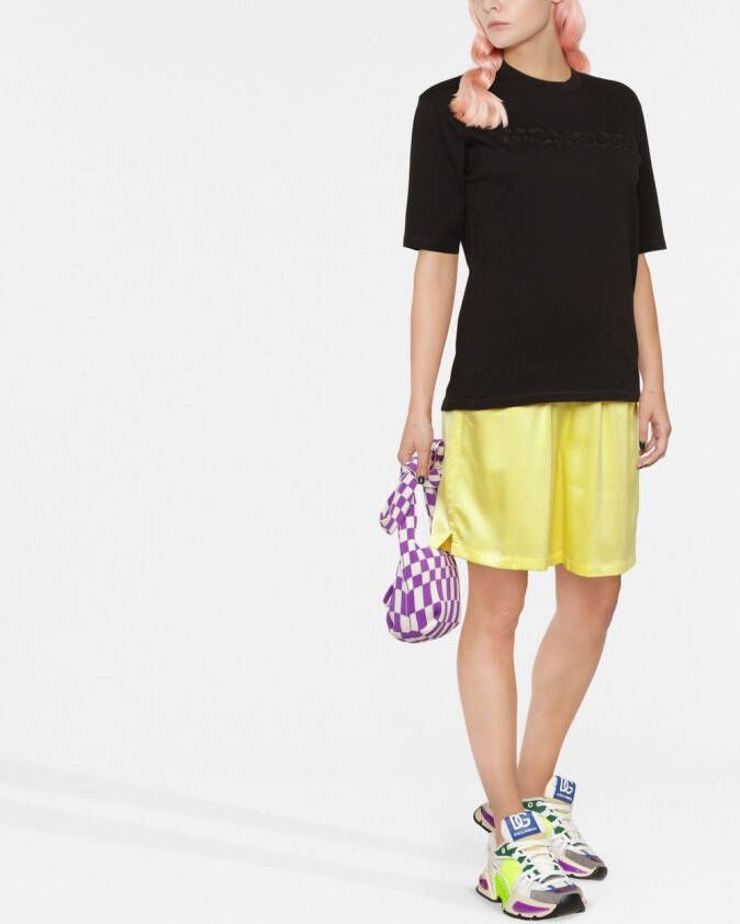 Moncler T-shirt met geborduurd logo Zwart