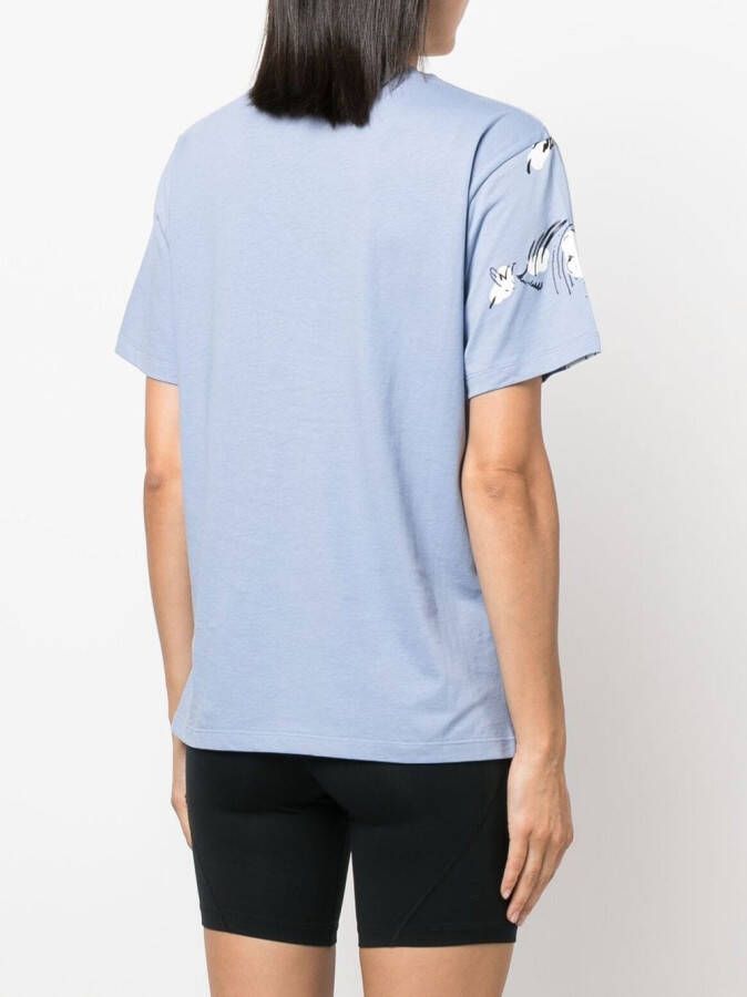 Moncler T-shirt met print Blauw