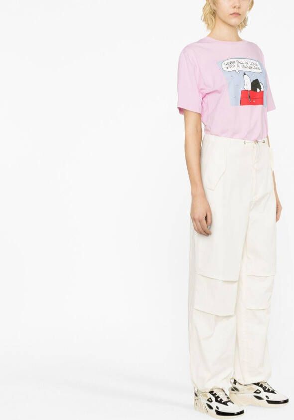 Moncler T-shirt met print Roze