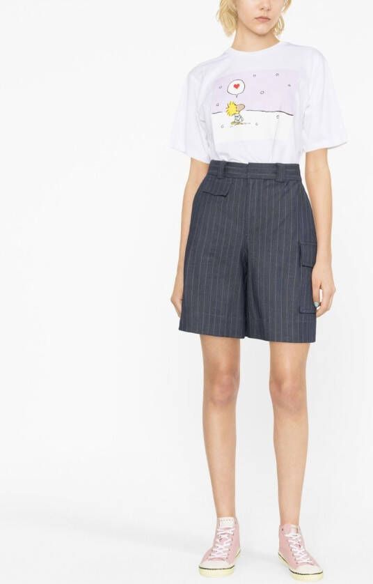 Moncler T-shirt met print Wit