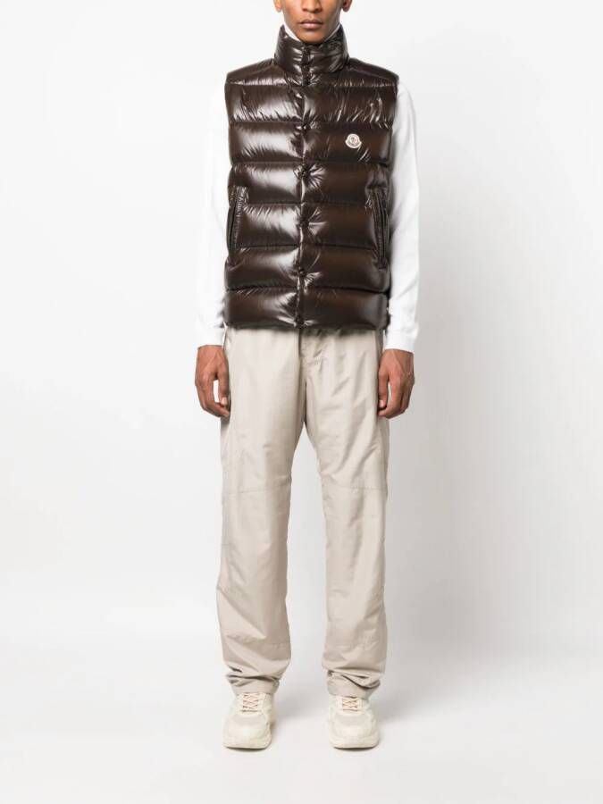 Moncler Gewatteerde bodywarmer Bruin