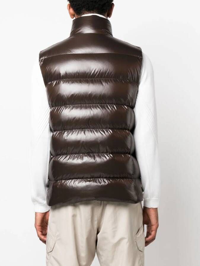 Moncler Gewatteerde bodywarmer Bruin