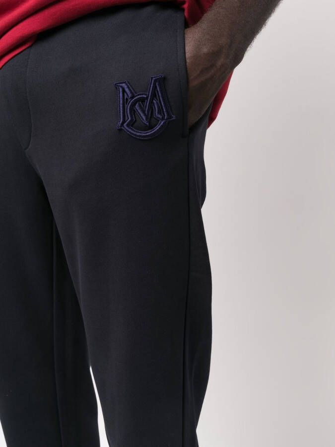 Moncler Trainingsbroek met geborduurd logo Blauw