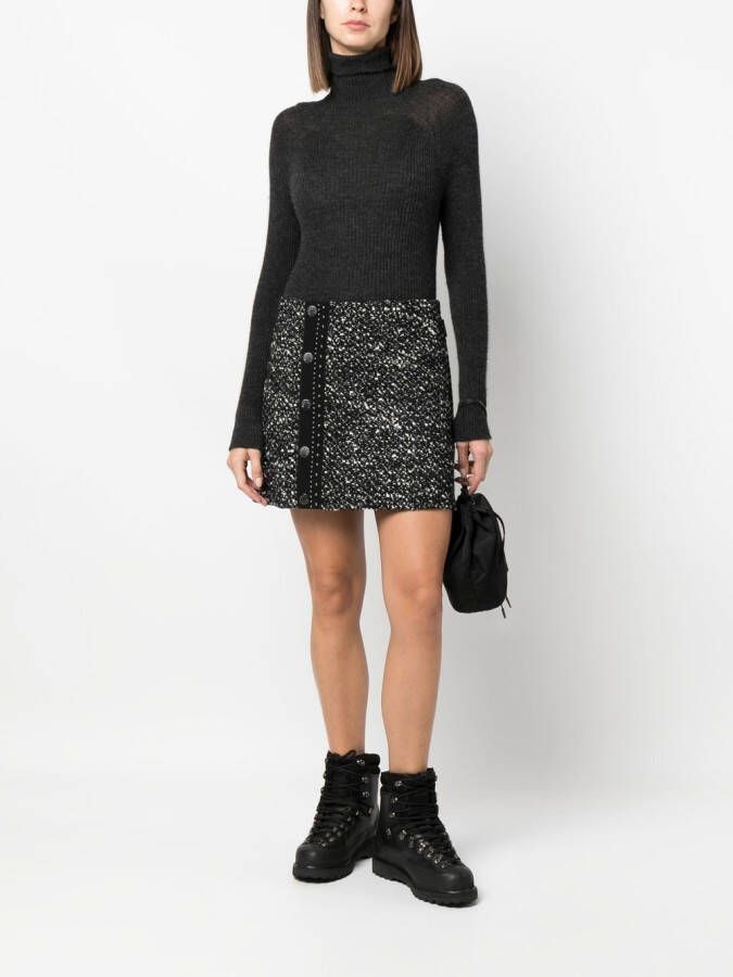 Moncler Tweed mini-rok Zwart