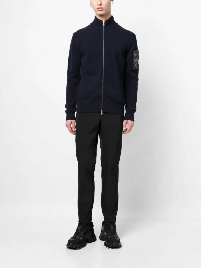 Moncler Vest met logopatch Blauw