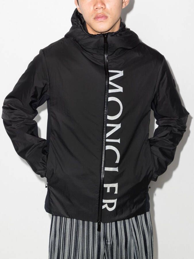 Moncler Windjack met rits Zwart