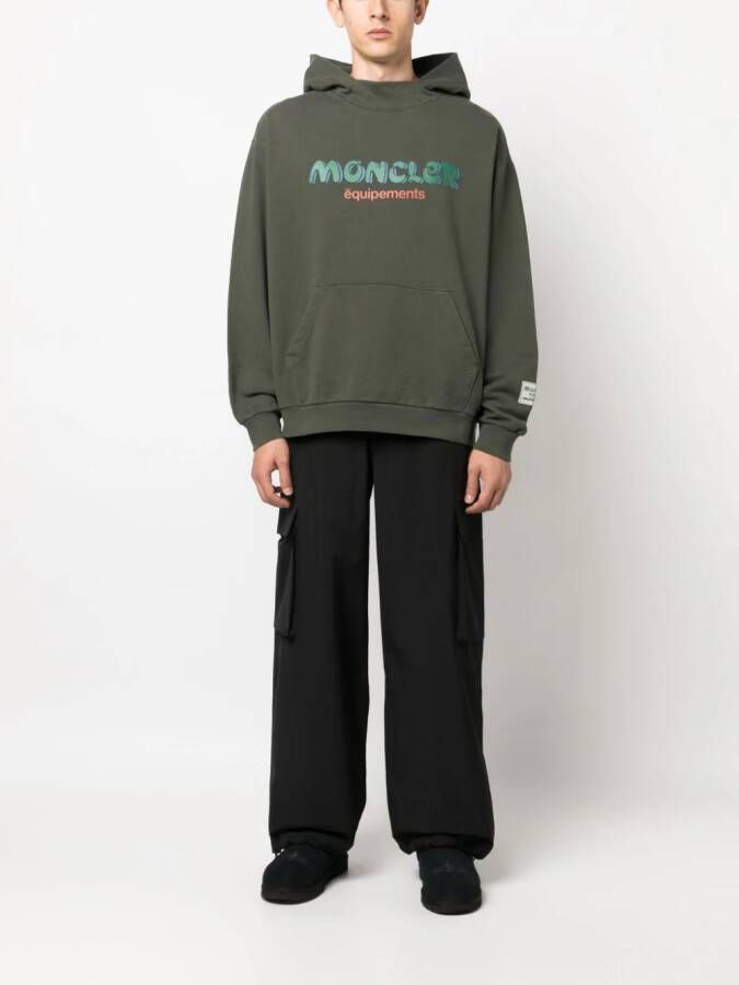 Moncler x Salehe Bembury hoodie met logoprint Groen
