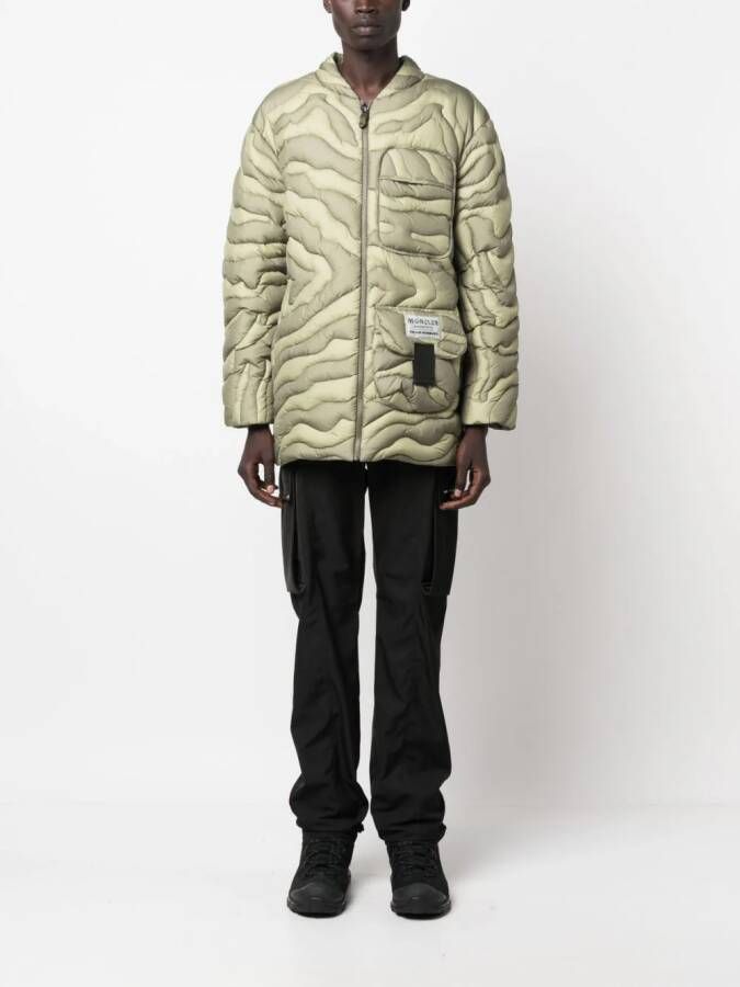 Moncler x Salehe Bembury Peano donsjack Groen