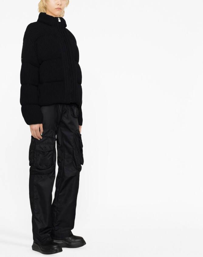 Moncler x 1017 ALYX 9SM ribgebreid jack Zwart