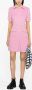 Moncler Pink Zip Fastening Short Sleeve Mini Dress Roze - Thumbnail 2