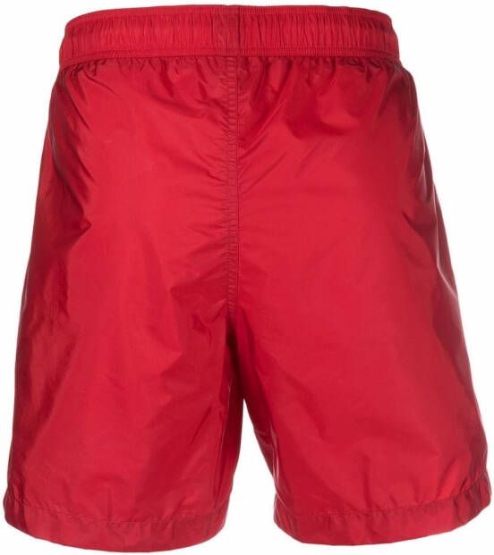 Moncler Zwembroek met logopatch Rood