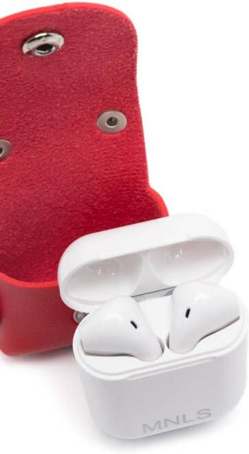 Monnalisa Airpod hoesje met logoprint Rood