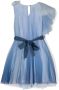 Monnalisa Asymmetrische jurk Blauw - Thumbnail 2