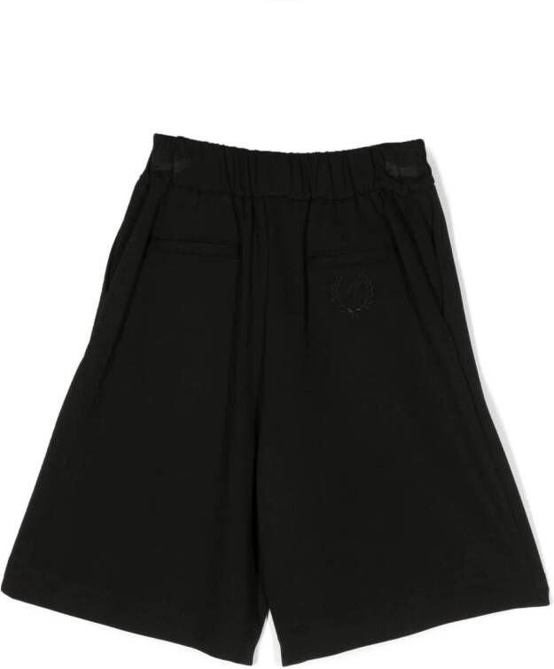Monnalisa Bermuda shorts met strikdetail Zwart