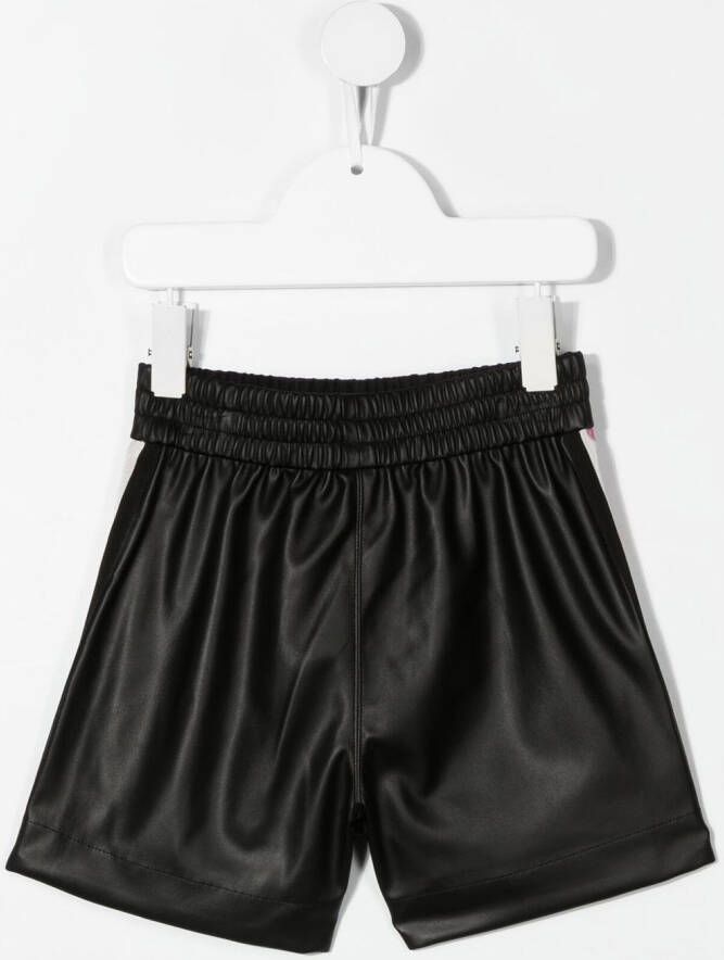 Monnalisa Bermuda shorts met zijstreep Zwart