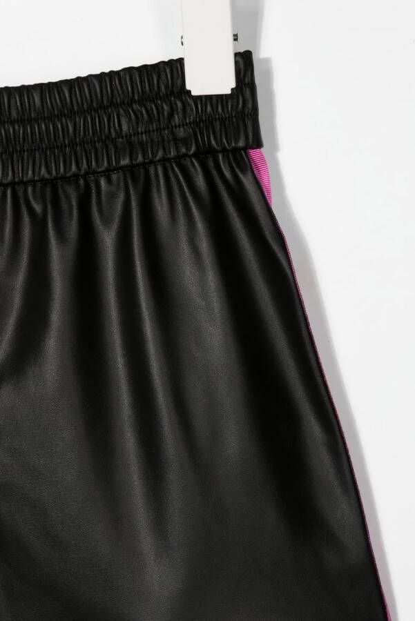 Monnalisa Bermuda shorts met zijstreep Zwart