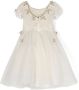 Monnalisa Jurk met strikdetail Beige - Thumbnail 2