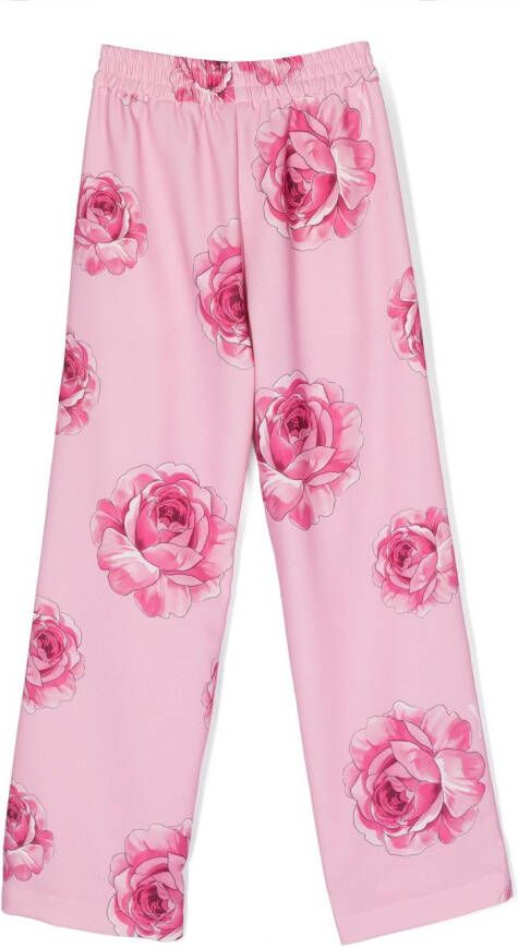 Monnalisa Broek met wijde pijpen Roze