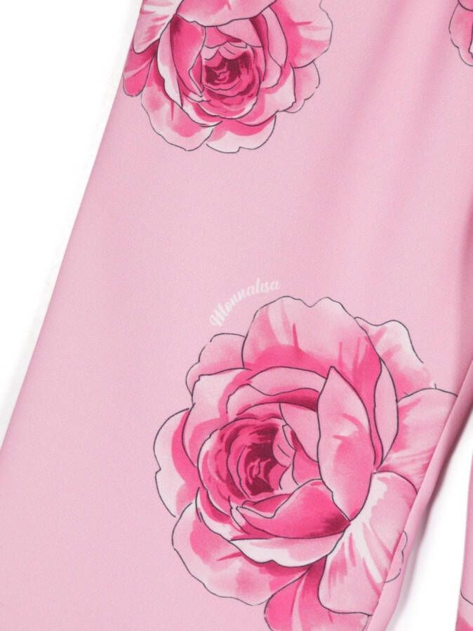 Monnalisa Broek met wijde pijpen Roze