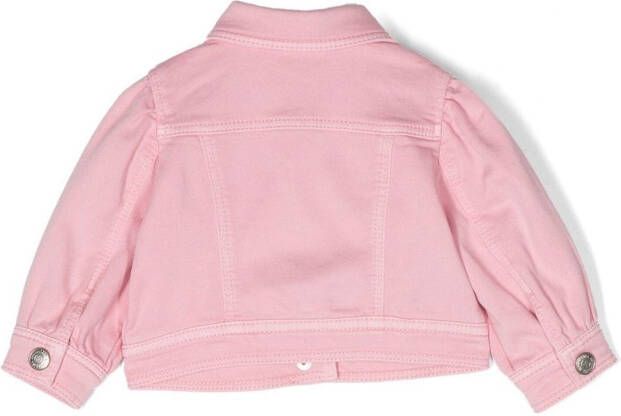 Monnalisa Jack met geborduurde bloemen Roze