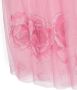 Monnalisa Jurk met bloe print Roze - Thumbnail 3