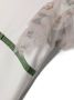 Monnalisa T-shirt met bloe print Wit - Thumbnail 3