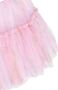 Monnalisa Jurk met bloe print Roze - Thumbnail 3